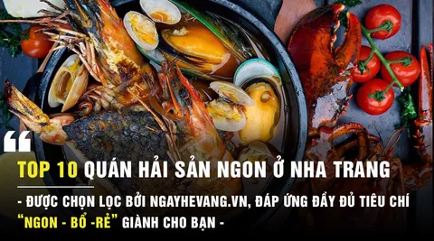 TOP 10 quán ăn hải sản ngon ở Nha Trang